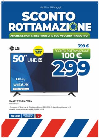 TV LG 50UA73006 50'' SMART TV